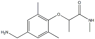2-[4-(aminomethyl)-2,6-dimethylphenoxy]-N-methylpropanamide Structure