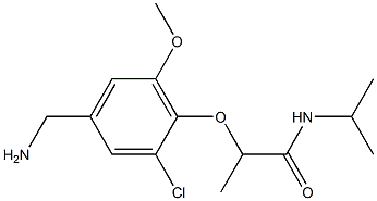 2-[4-(aminomethyl)-2-chloro-6-methoxyphenoxy]-N-(propan-2-yl)propanamide Structure