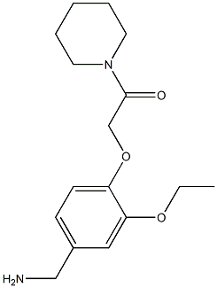 2-[4-(aminomethyl)-2-ethoxyphenoxy]-1-(piperidin-1-yl)ethan-1-one