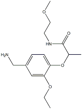 2-[4-(aminomethyl)-2-ethoxyphenoxy]-N-(2-methoxyethyl)propanamide