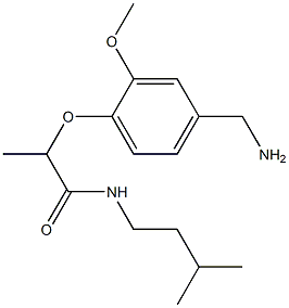 2-[4-(aminomethyl)-2-methoxyphenoxy]-N-(3-methylbutyl)propanamide