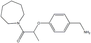 2-[4-(aminomethyl)phenoxy]-1-(azepan-1-yl)propan-1-one Structure