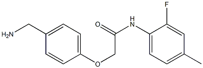 2-[4-(aminomethyl)phenoxy]-N-(2-fluoro-4-methylphenyl)acetamide Structure