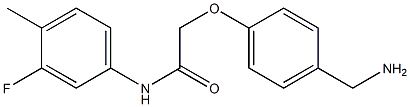 2-[4-(aminomethyl)phenoxy]-N-(3-fluoro-4-methylphenyl)acetamide Structure