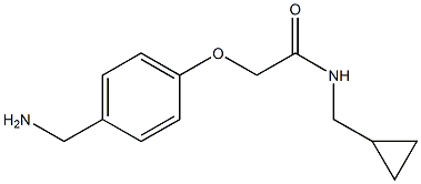 2-[4-(aminomethyl)phenoxy]-N-(cyclopropylmethyl)acetamide Structure