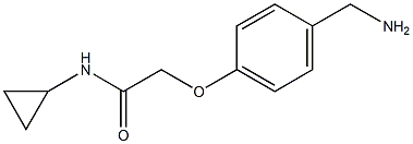 2-[4-(aminomethyl)phenoxy]-N-cyclopropylacetamide Structure