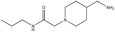 2-[4-(aminomethyl)piperidin-1-yl]-N-propylacetamide Structure