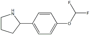 2-[4-(difluoromethoxy)phenyl]pyrrolidine Structure