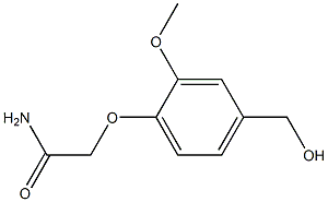 2-[4-(hydroxymethyl)-2-methoxyphenoxy]acetamide 化学構造式