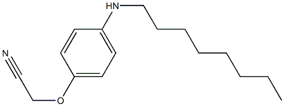 2-[4-(octylamino)phenoxy]acetonitrile,,结构式