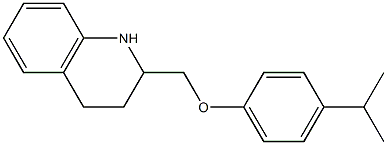 2-[4-(propan-2-yl)phenoxymethyl]-1,2,3,4-tetrahydroquinoline,,结构式