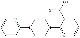 2-[4-(pyridin-2-yl)piperazin-1-yl]pyridine-3-carboxylic acid Struktur