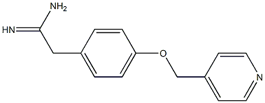 2-[4-(pyridin-4-ylmethoxy)phenyl]ethanimidamide 结构式