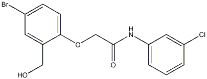 2-[4-bromo-2-(hydroxymethyl)phenoxy]-N-(3-chlorophenyl)acetamide Structure