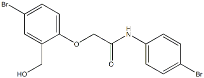 2-[4-bromo-2-(hydroxymethyl)phenoxy]-N-(4-bromophenyl)acetamide 结构式