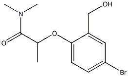 2-[4-bromo-2-(hydroxymethyl)phenoxy]-N,N-dimethylpropanamide Structure