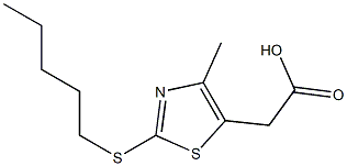  2-[4-methyl-2-(pentylsulfanyl)-1,3-thiazol-5-yl]acetic acid