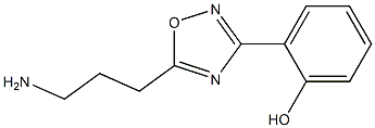 2-[5-(3-aminopropyl)-1,2,4-oxadiazol-3-yl]phenol Structure