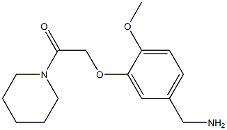 2-[5-(aminomethyl)-2-methoxyphenoxy]-1-(piperidin-1-yl)ethan-1-one 结构式