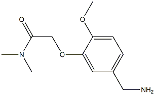 2-[5-(aminomethyl)-2-methoxyphenoxy]-N,N-dimethylacetamide 结构式