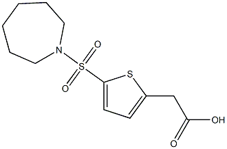 2-[5-(azepane-1-sulfonyl)thiophen-2-yl]acetic acid