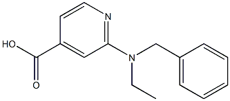 2-[benzyl(ethyl)amino]pyridine-4-carboxylic acid Struktur
