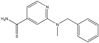 2-[benzyl(methyl)amino]pyridine-4-carbothioamide Struktur