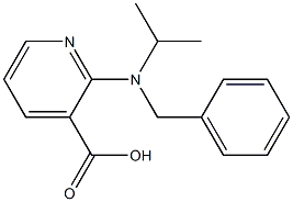 2-[benzyl(propan-2-yl)amino]pyridine-3-carboxylic acid Struktur