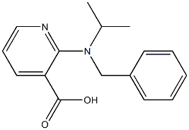 2-[benzyl(propan-2-yl)amino]pyridine-3-carboxylic acid 化学構造式