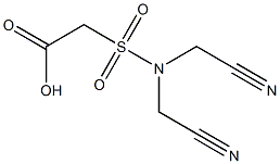 2-[bis(cyanomethyl)sulfamoyl]acetic acid 结构式