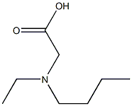 2-[butyl(ethyl)amino]acetic acid Struktur