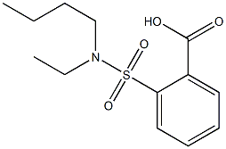 2-[butyl(ethyl)sulfamoyl]benzoic acid 化学構造式