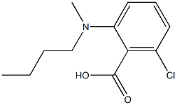 2-[butyl(methyl)amino]-6-chlorobenzoic acid Structure