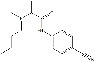 2-[butyl(methyl)amino]-N-(4-cyanophenyl)propanamide Structure