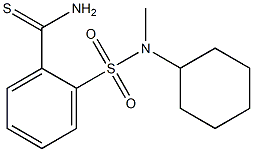 2-[cyclohexyl(methyl)sulfamoyl]benzene-1-carbothioamide,,结构式