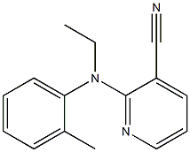 2-[ethyl(2-methylphenyl)amino]pyridine-3-carbonitrile Struktur