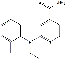 2-[ethyl(2-methylphenyl)amino]pyridine-4-carbothioamide Structure