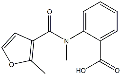 2-[methyl(2-methyl-3-furoyl)amino]benzoic acid Structure