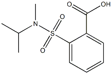 2-[methyl(propan-2-yl)sulfamoyl]benzoic acid 结构式