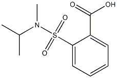 2-[methyl(propan-2-yl)sulfamoyl]benzoic acid Structure