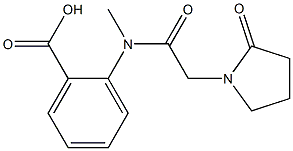 2-[N-methyl-2-(2-oxopyrrolidin-1-yl)acetamido]benzoic acid,,结构式