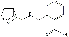 2-{[(1-{bicyclo[2.2.1]heptan-2-yl}ethyl)amino]methyl}benzamide 结构式