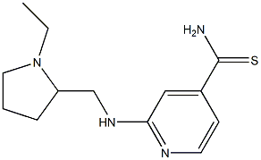 2-{[(1-ethylpyrrolidin-2-yl)methyl]amino}pyridine-4-carbothioamide Structure