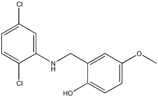 2-{[(2,5-dichlorophenyl)amino]methyl}-4-methoxyphenol,,结构式