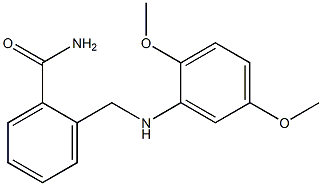 2-{[(2,5-dimethoxyphenyl)amino]methyl}benzamide,,结构式