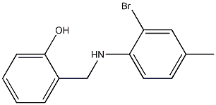 2-{[(2-bromo-4-methylphenyl)amino]methyl}phenol Structure