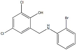 2-{[(2-bromophenyl)amino]methyl}-4,6-dichlorophenol Structure