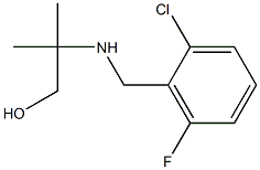 2-{[(2-chloro-6-fluorophenyl)methyl]amino}-2-methylpropan-1-ol,,结构式