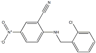 2-{[(2-chlorophenyl)methyl]amino}-5-nitrobenzonitrile Struktur