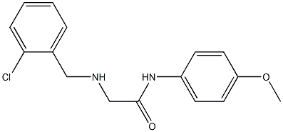 2-{[(2-chlorophenyl)methyl]amino}-N-(4-methoxyphenyl)acetamide Structure